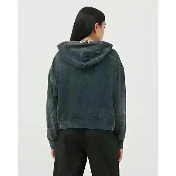 NEW! Nike Women's L Logo Washed Cotton Hoodie - Picture 3 of 6